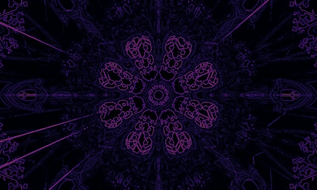 Neónový tunel Fialový Kaleidoskop VJ Loop 5:3 Wide 60fps Šetrič obrazovky