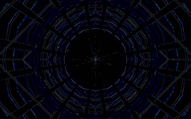 Neonový Tunel Diamant Vortex VJ Loop 60fps 16:10 MacBook Sporiaci Obrazovka