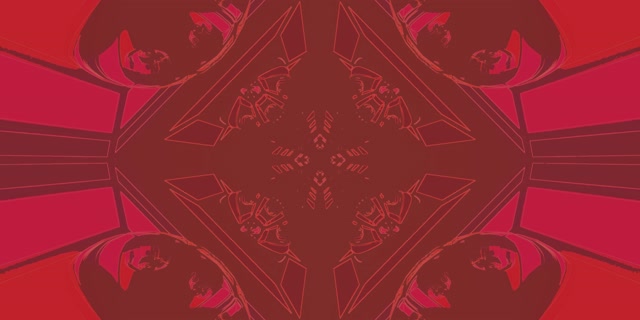 Červený kaleidoskop diamant neónový tunel VjLoops 2:1 Univisium 60fps šetrič obrazovky