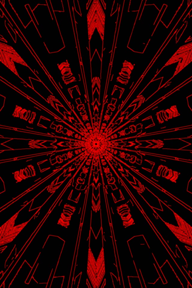 Neon Tunel Zelený Fraktál Kaleidoskop Burst VJ Loop 2:3 Photo Portrait 60fps Šetrič Obrazovky