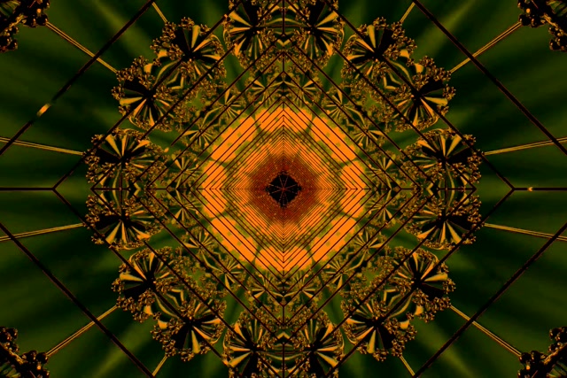 Neónový Tunel Oranžový Diamantový Vortex Vj Loop 3:2 Surface 60fps Šetrič Obrazovky