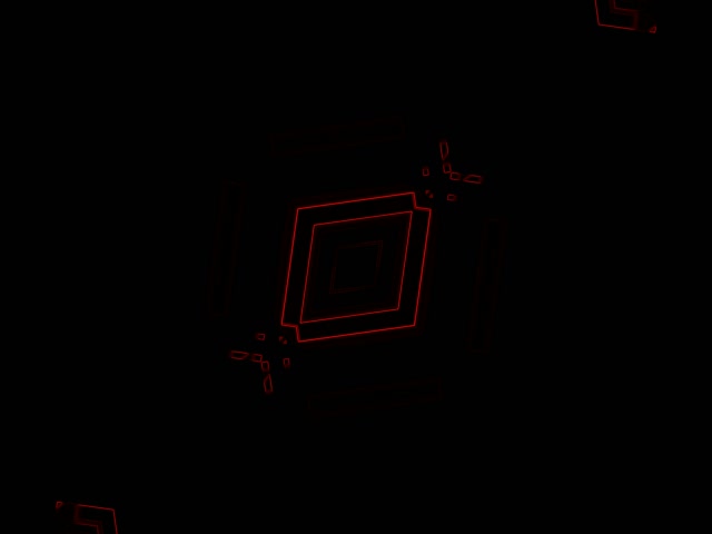 Červený Neónový Tunel Rotujúci Diamantový Vj Loop 4:3 Classic 60fps Šetrič Obrazovky