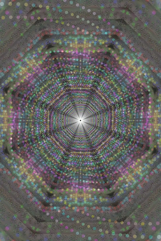 Neon Tunnel Pulsating Circular Vortex | 2:3 Portrait 60fps VJ Loop Screensaver