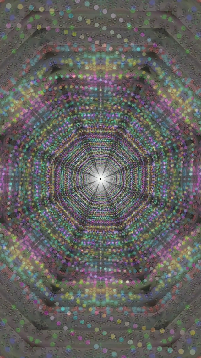 Neon Tunnel Spiraling Vortex Grid 9:16 Reels 60fps Screensaver VJ Loop