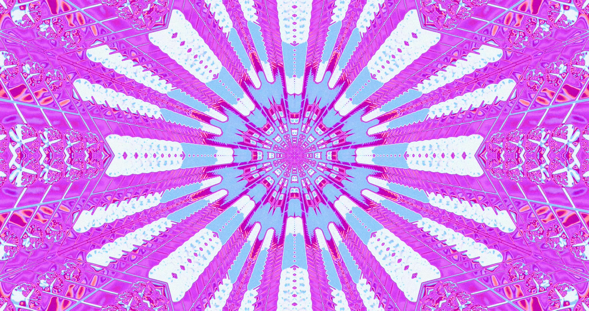 Neon Tunel Rožnat Vijolična Kaleidoskop Ohranjevalnik Zaslona 4K UHD 60fps VJ Loop