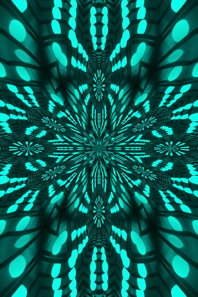 Rdeča Fraktalna Mandala Neon Tunel VJ Loop 2:3 Foto Pokončno 60fps Ohranjevalnik Zaslona