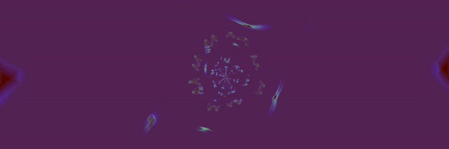 Neon Tunel Kaleidoskop Izbruh VJ Loop 3:1 Trojiško širok 60fps Ohranjevalnik zaslona