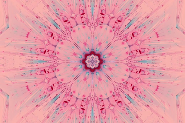 Neon Tunel Rožnati Kaleidoskop Cvet VJLoops 3:2 Surface 60fps Ohranjevalnik Zaslona