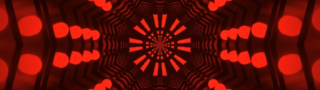 Rdeči Neonski Predor Kaleidoskop VJLoops 32:9 Super Ultraširok 60fps Ohranjevalnik Zaslona