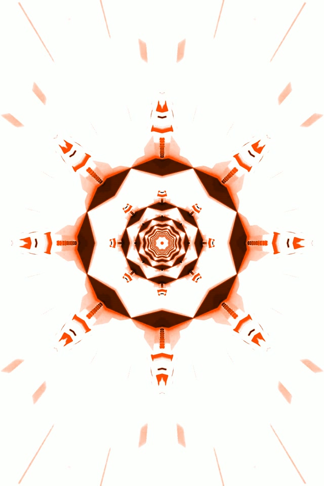 Rdeč Kaleidoskop Neon Tunel 2:3 Fotografija Pokončno 60fps Ohranjevalnik Zaslona VJLoops