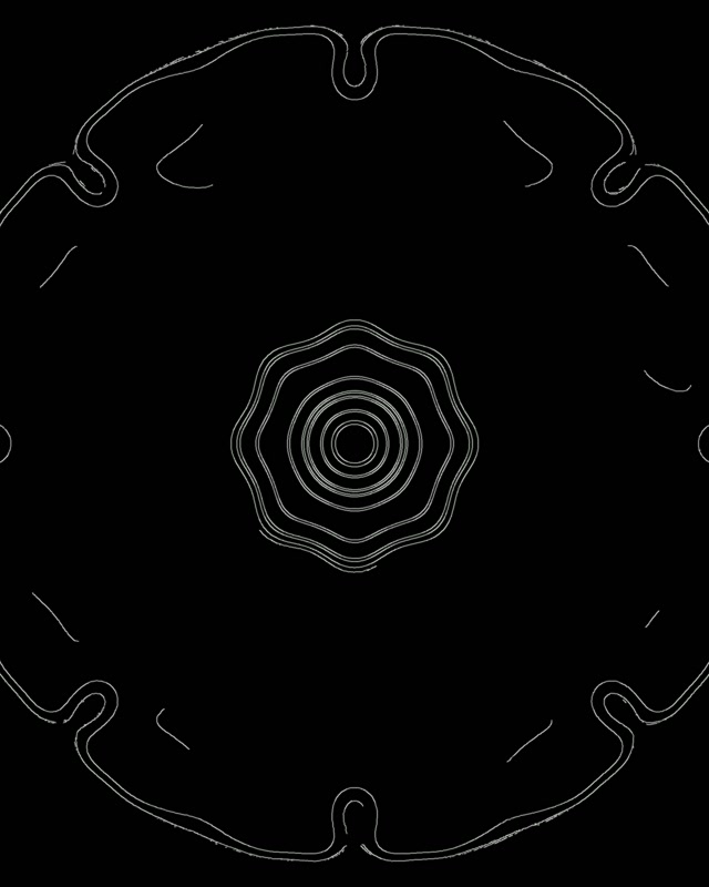 Črn Neon Tunel Ohranjevalnik zaslona 60fps 4:5 Instagram VJ Loop