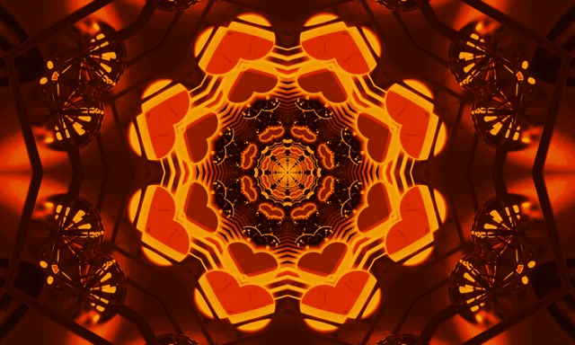 Neon Tunel Fraktalni Kaleidoskop VJLoops 5:3 Wide 60fps Ohranjevalnik Zaslona