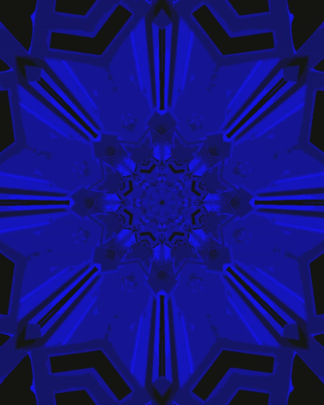 Neonski Predor Modri Kaleidoskop VJLoops 4:5 Instagram 60fps Ohranjevalnik Zaslona