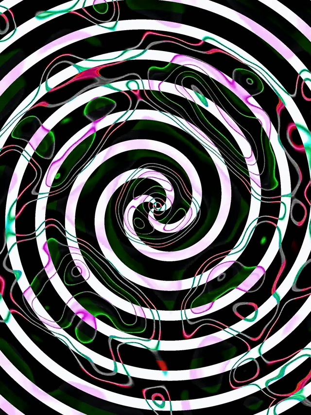 Neon Tunel Spirala Vrtinec VJLoops 3:4 iPad Pokončno 60fps Ohranjevalnik Zaslona