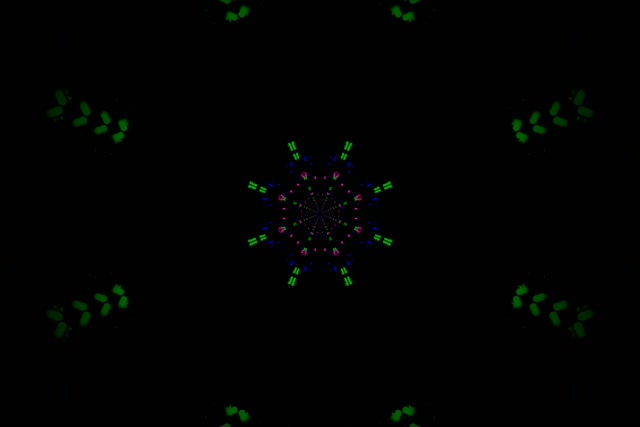 Neon Tunel Kaleidoskop Zvezda Izbruh VJ Loop 3:2 Surface 60fps Ohranjevalnik Zaslona