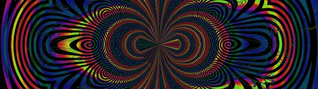 Neonski Tunel Spirala Kalejdoskop 32:9 Super Ultraširok 60fps Ohranjevalnik Zaslona Vj Loop