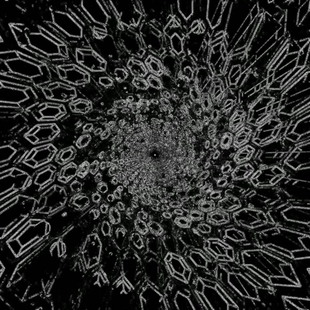 Neon Tunel Kristal Ohranjevalnik Zaslona 1:1 Kvadrat 60fps VJ Loop