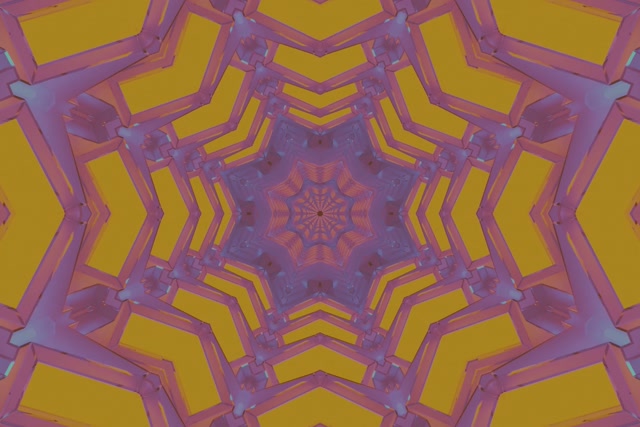 Neon Tunel Zvezda Kaleidoskop Vijolična zlata 3:2 surface 60fps Ohranjevalnik zaslona VJ Loop