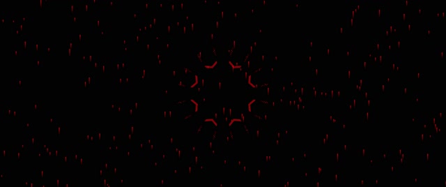 Rdeči Neonski Tunel zaslonski varovalnik 60fps 2.39:1 cinemascope VJ loop PC