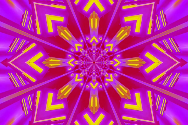 Neon Tunel Kaleidoskop Izbruh VJ Loop 3:2 Surface 60fps Ohranjevalnik zaslona