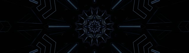 Neonski Predor Temni Kaleidoskop Zvezda 32:9 Super Ultrawide 60fps Ohranjevalnik zaslona VJ Loop