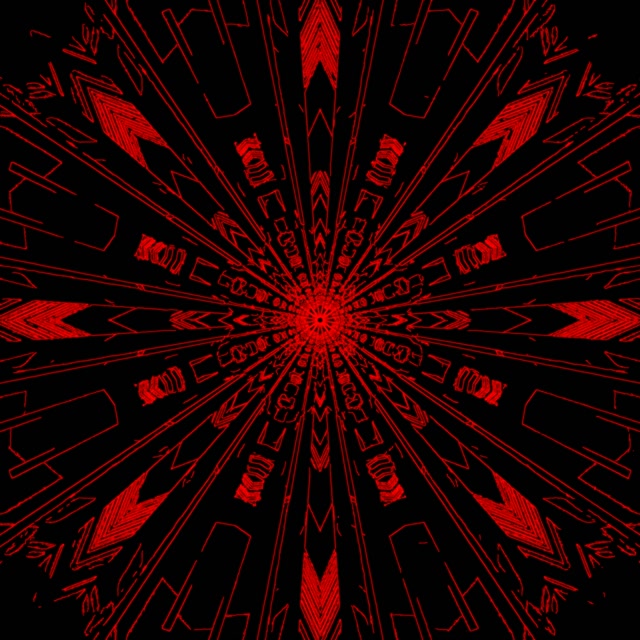 Neon Predor Zelen Kaleidoskop Izbruh VJ Loop 1:1 Kvadrat 60fps Ohranjevalnik Zaslona