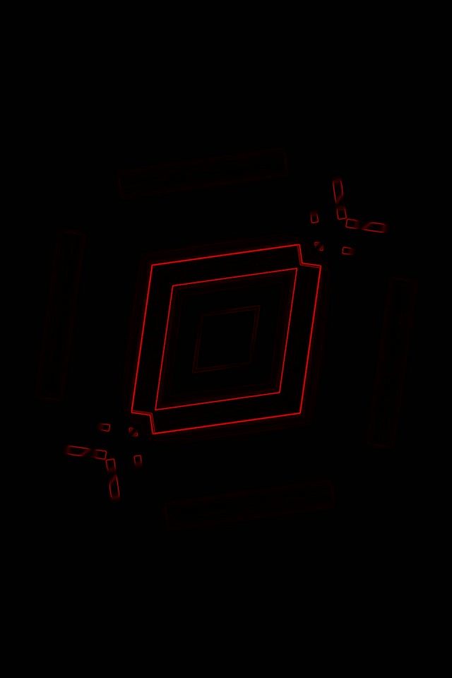 Rdeč Neon Tunel Vrteč Diamant VJLoops 2:3 Fotografija Pokončno 60fps Ohranjevalnik Zaslona