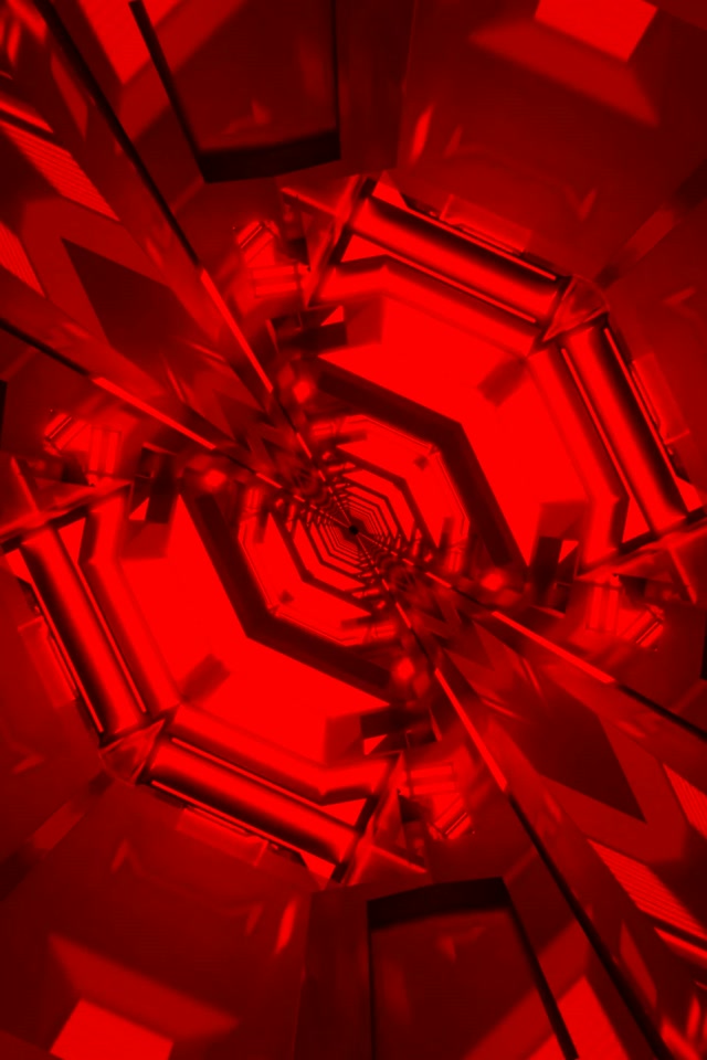 Rdeč Neon Predor Spiralni Vrtec 60fps 2:3 Photo Portrait Ohranjevalnik zaslona VJ Loop