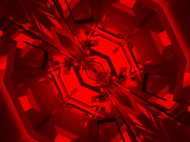 Rdeč Neon Predor Spiralni Šesterokotni Vrtec VJ Loop 4:3 Classic 60fps Ohranjevalnik zaslona