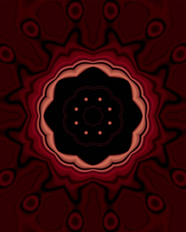 Rdeča Kaleidoskop Neon Tunnel 4:5 Instagram 60fps Zaslonski Varčevalnik VJ Loop