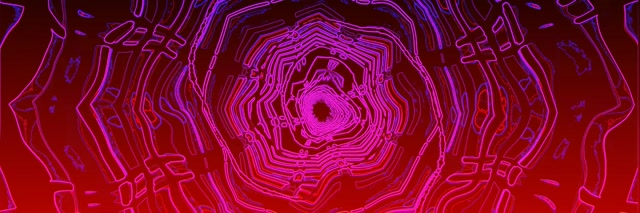 Pulsating Magenta Neon Tunnel 3:1 Screensaver | VJ Loop 60fps