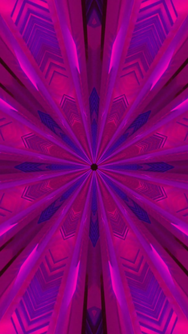 Neon Tunnel Radiant Starburst VJ Loop 9:16 Reels 60fps Screensaver