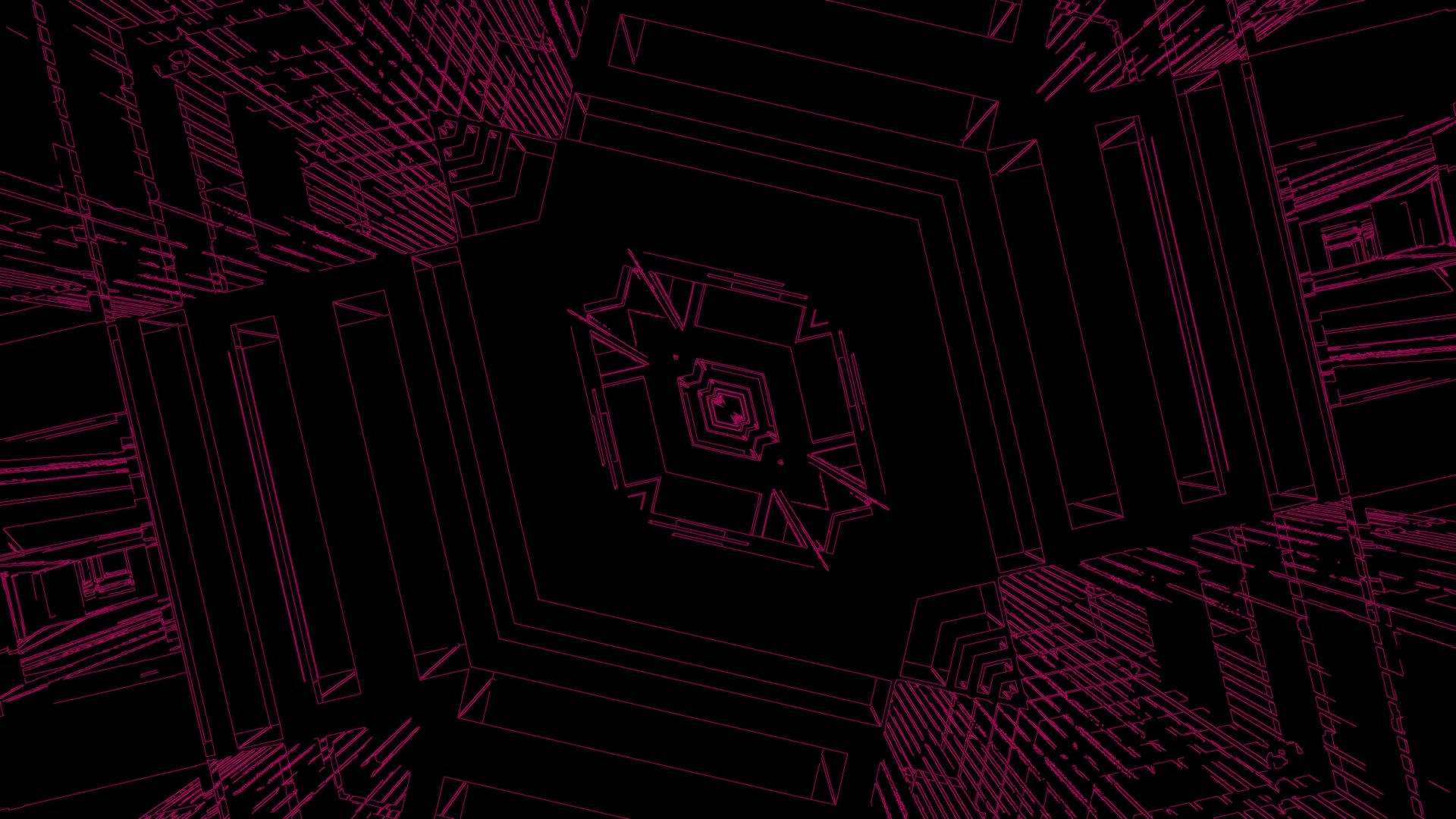 4K UHD 60fps ohranjevalnik zaslona neon tunel rožnat žičnat geometrijski vzorci windows 11 v...