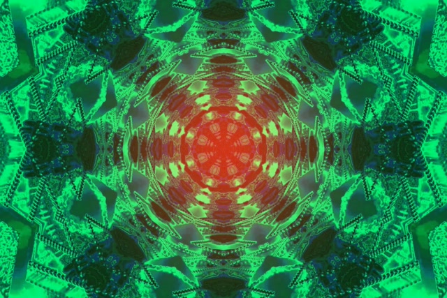 Neon Tunel Fraktalni Kaleidoskop Izbruh VJ Loop 3:2 Surface 60fps Ohranjevalnik zaslona