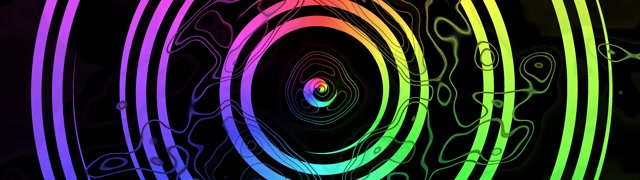 32:9 Superwide | 60fps Neon Tunnel Screensaver - Rainbow Circular Vortex VJ Visual