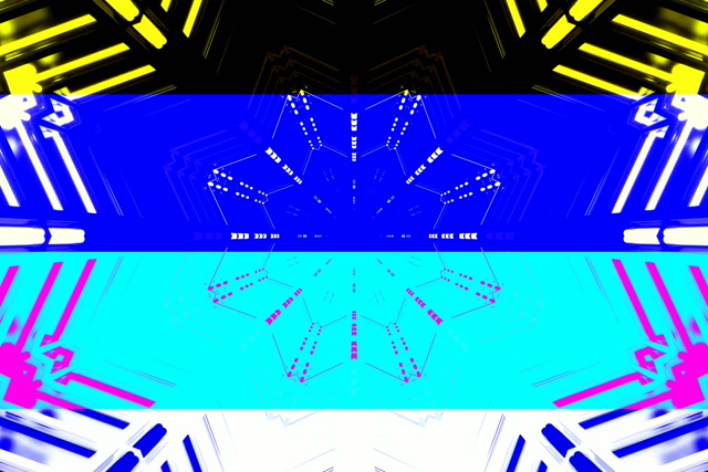 Neonski Predor Kaleidoskop Mreža 3:2 surface 60fps Ohranjevalnik zaslona VJ Loop