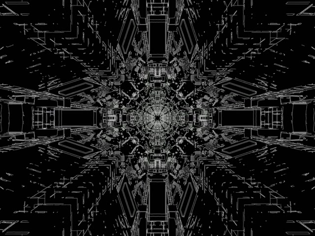 Neonski Predor Kaleidoskop Načrt Vj Loop 4:3 Klasični 60fps Ohranjevalnik