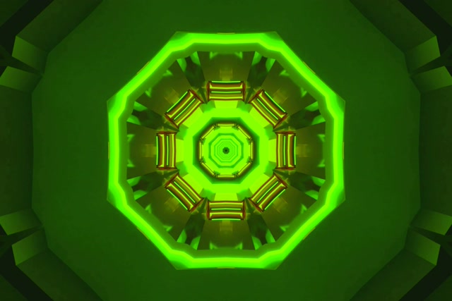 Neonski Tunel Osemkotni Kaleidoskop VJLoops 60fps 3:2 Surface Ohranjevalnik zaslona