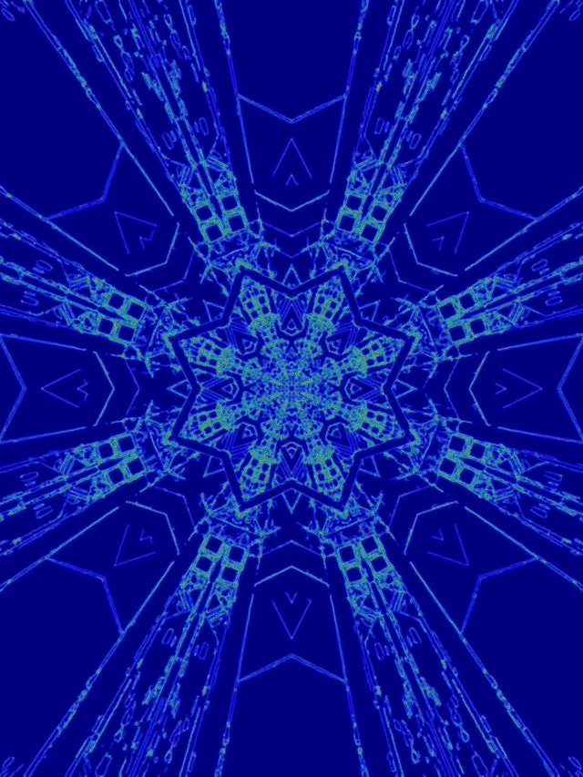 Tunel Neon Blu Yll Screensaver 3:4 iPad Portrait 60fps Vj Loop