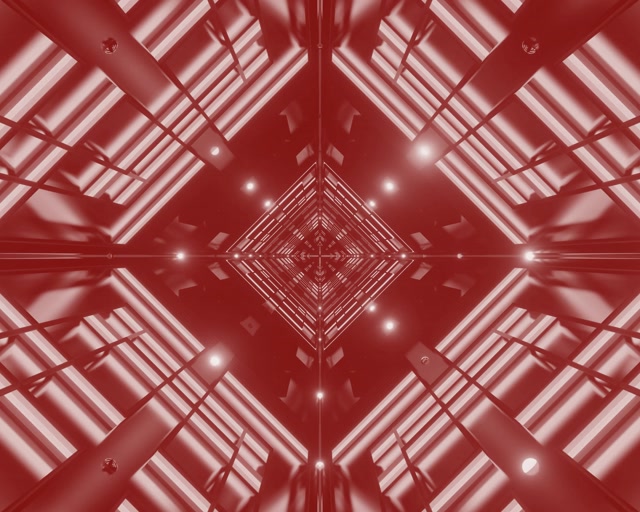 Tunel i Kuq Neon Vorbull Diamant VJLoops 5:4 Industrial 60fps Screensaver