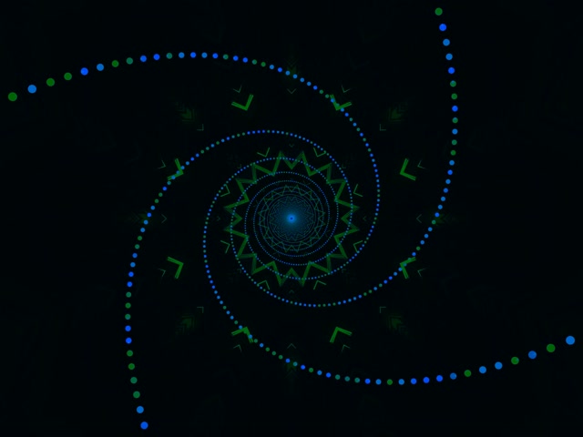 Tunel Neon Spiral Blu Jeshil Screensaver 4:3 Classic 60fps Vj Loop