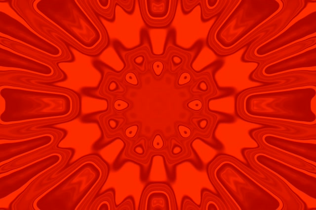 Tunel Neon I Kuq Kaleidoscope Burst VJ Loop 3:2 Surface 60fps Screensaver