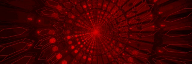 Tunel Neon Kristal i Kuq VJLoops 3:1 Triple Gjerë 60fps Screensaver