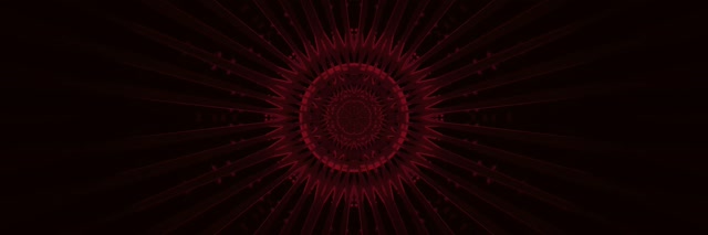 Tunel Neon të Kuq Fractal Kaleidoskop Vj Loop 3:1 Triple Wide 60fps Ruajtës Ekrani