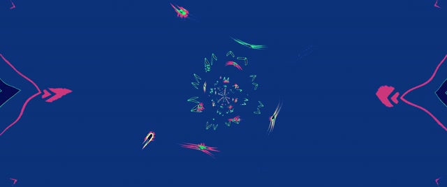 Tunel Neon Blu Rozë Spirale Screensaver 2.39:1 Cinemascope 60fps VJ Loop
