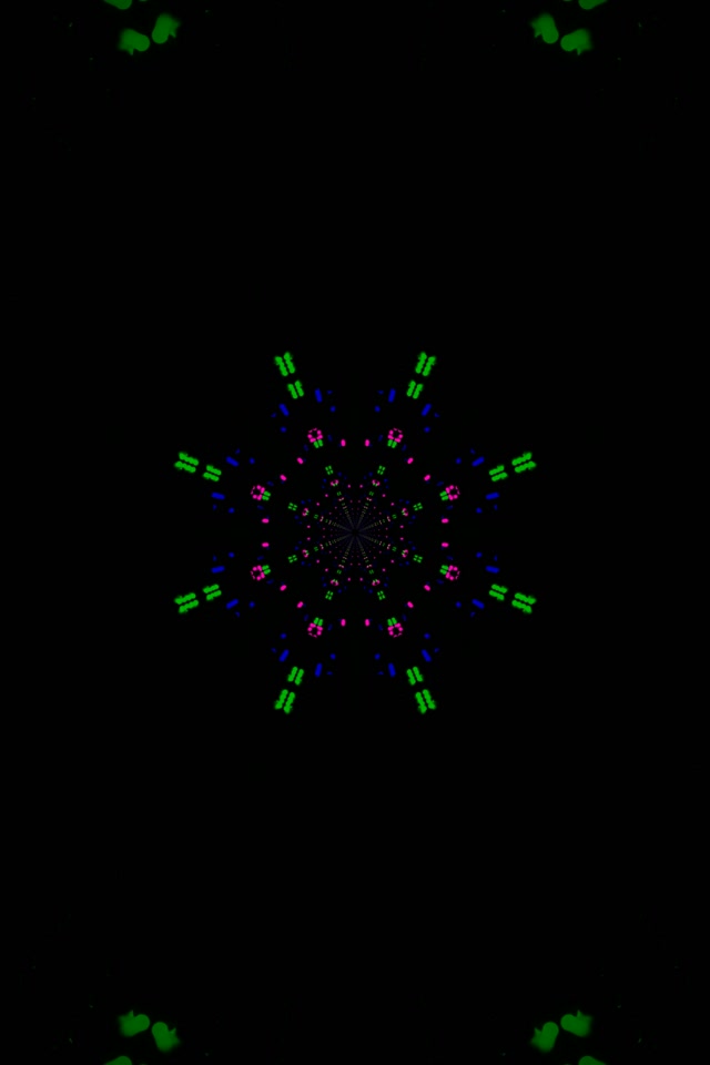 Tunel Neon Kaleidoskop Burst VJ Loop 2:3 Photo Portrait 60fps Ruajtës Ekrani