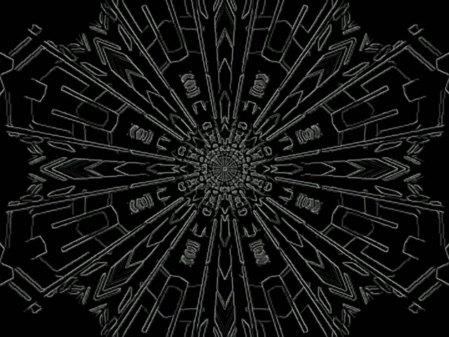 Tunel Neon Shpërthim Mandala Fraktal VJ Loop 4:3 Classic 60fps Ruajtës Ekrani