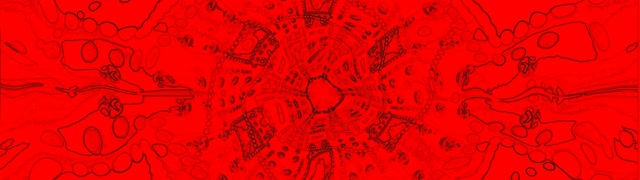 Tunel Neon i Kuq Kaleidoskop Fraktal 32:9 Ultrawide 60fps Screensaver Vj Loop