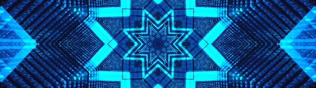 Tunel Neon Blu Model Ylli 32:9 Super Ultrawide Mbrojtës Ekrani Windows 11 VJLoops 60fps