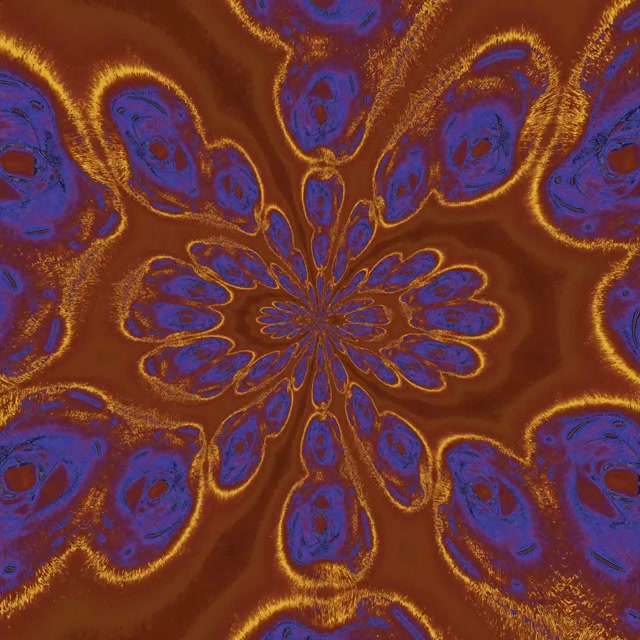 Neon Tunnel Fractal Kaleidoscope Burst 1:1 Square 60fps Screensaver Vj Loop
